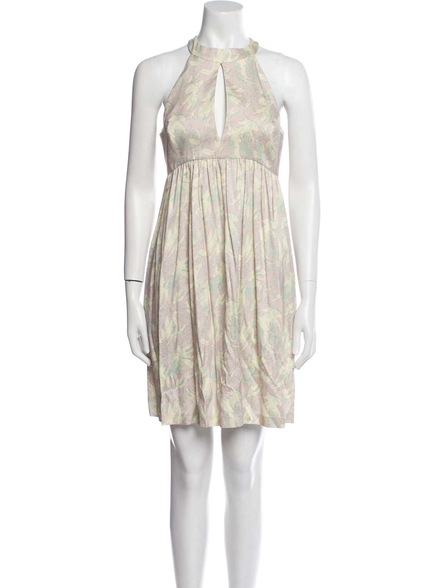 Suno Printed Knee-Length Dress