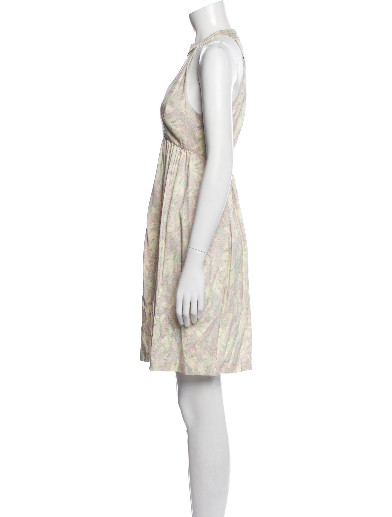 Suno Printed Knee-Length Dress