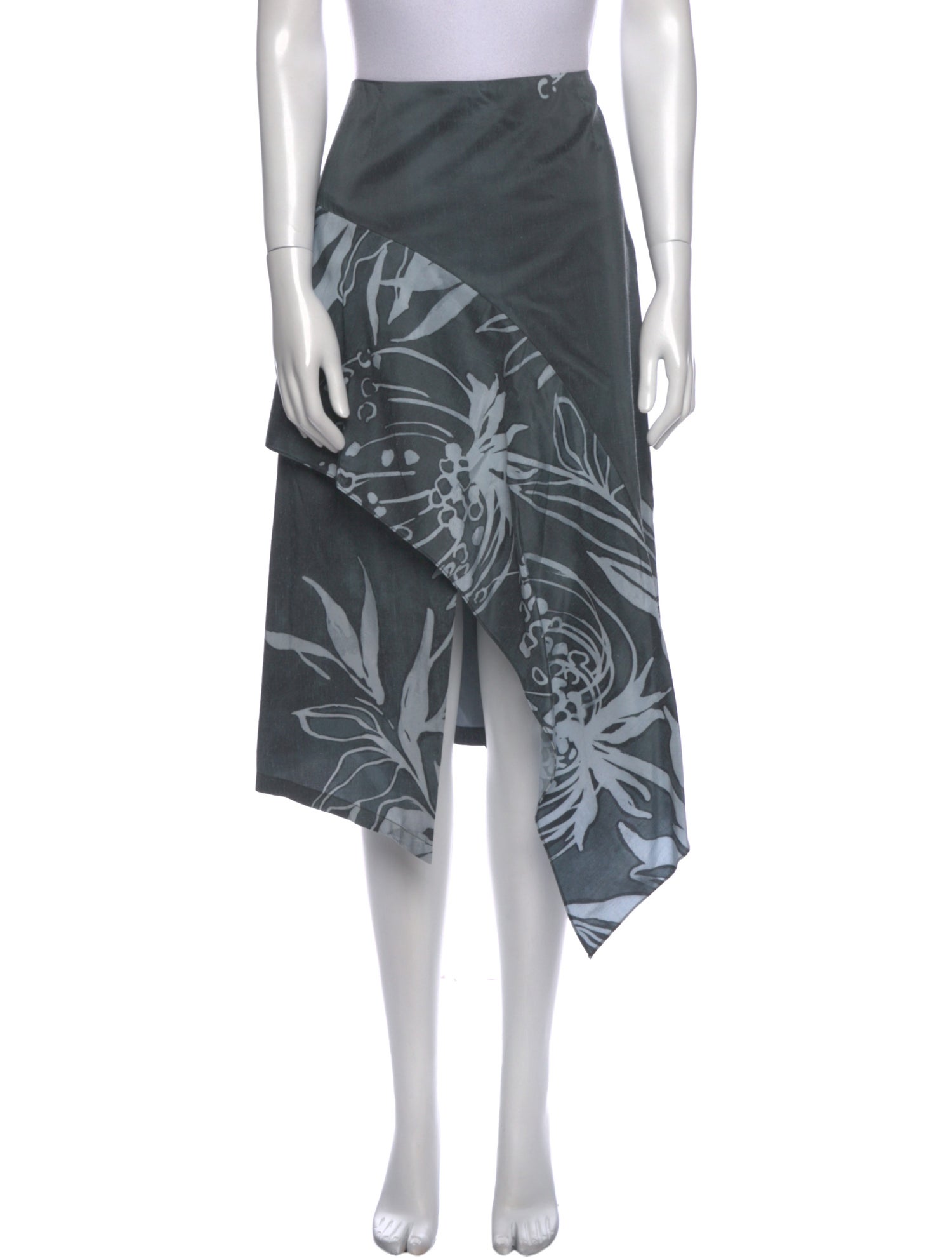 Suno Printed Midi Length Skirt