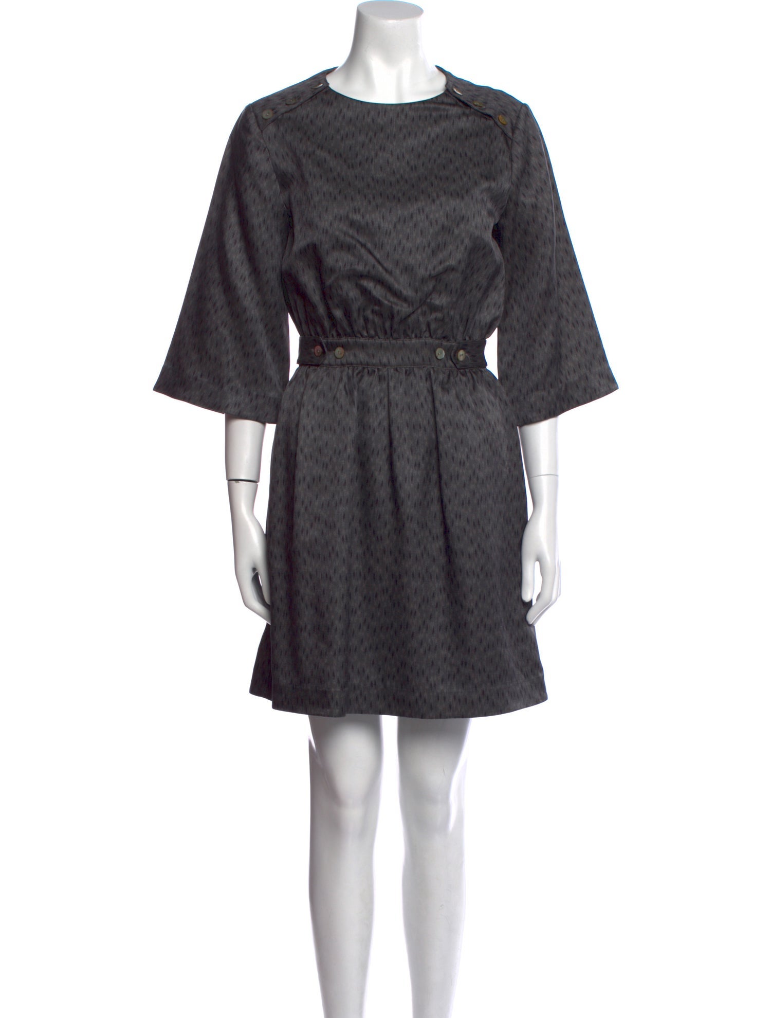 Suno Crew Neck Mini Dress