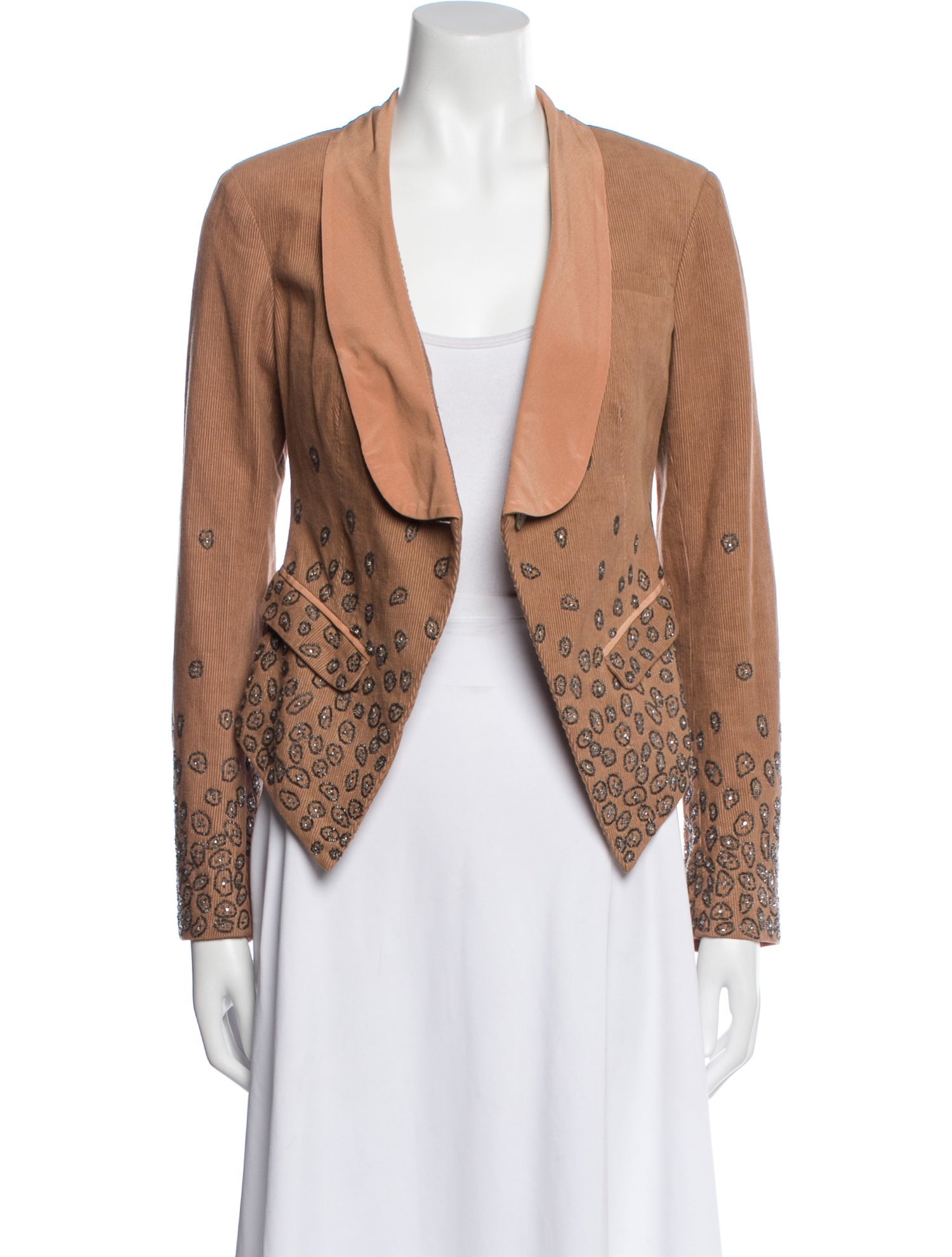 Suno Corduroy Paisley Print Blazer
