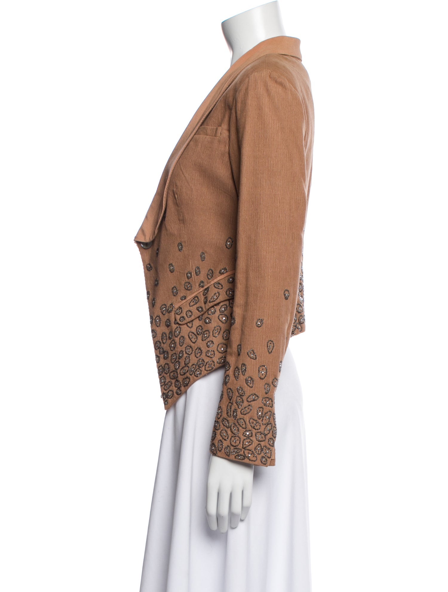 Suno Corduroy Paisley Print Blazer