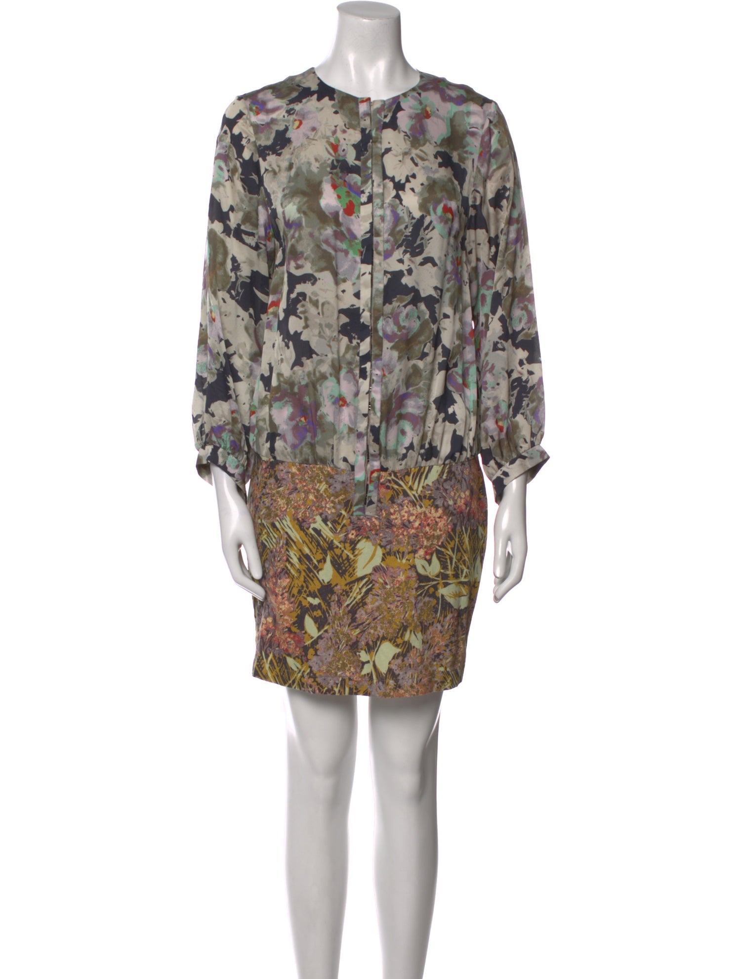 Suno Silk Mini Dress