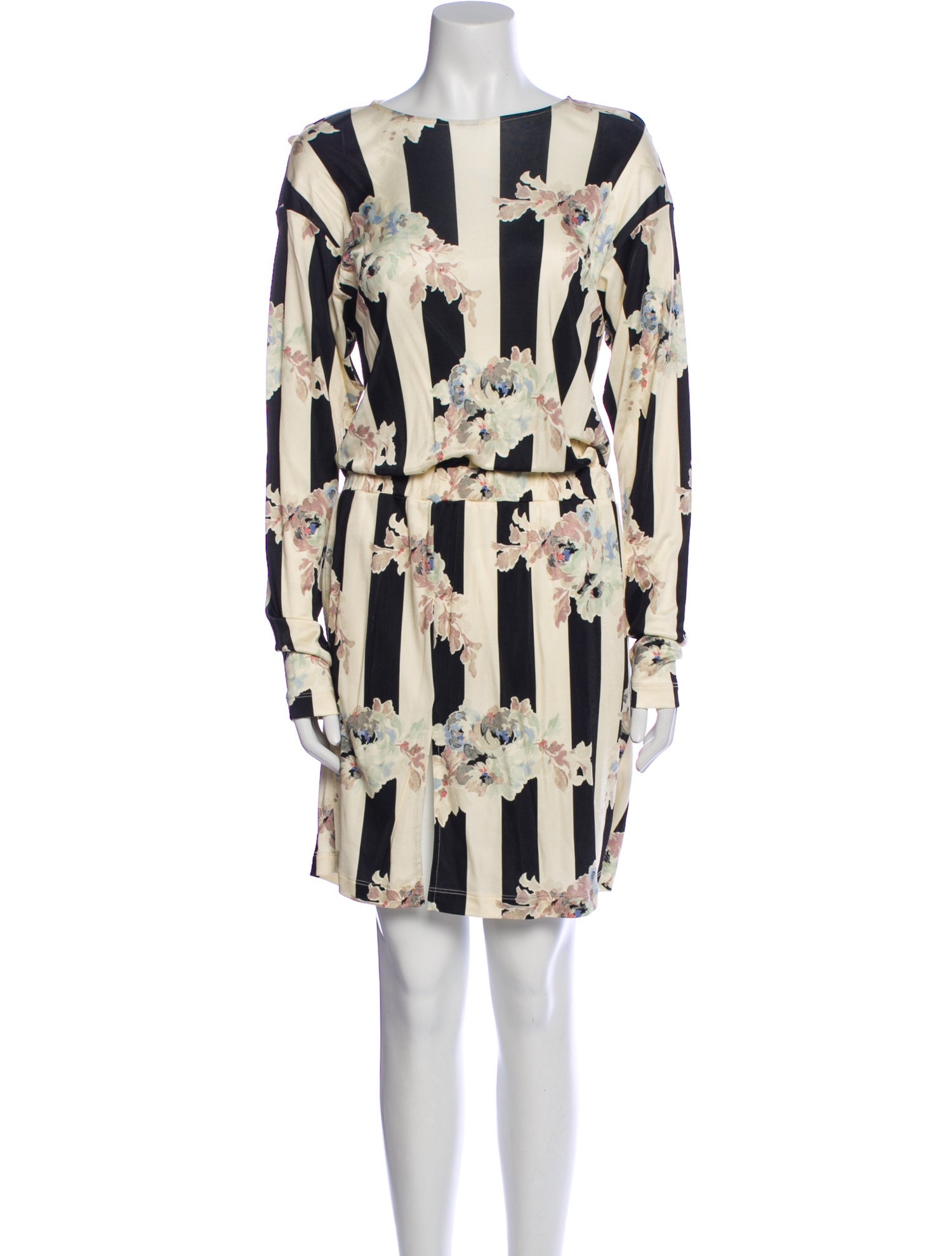 Suno Printed Knee-Length Dress