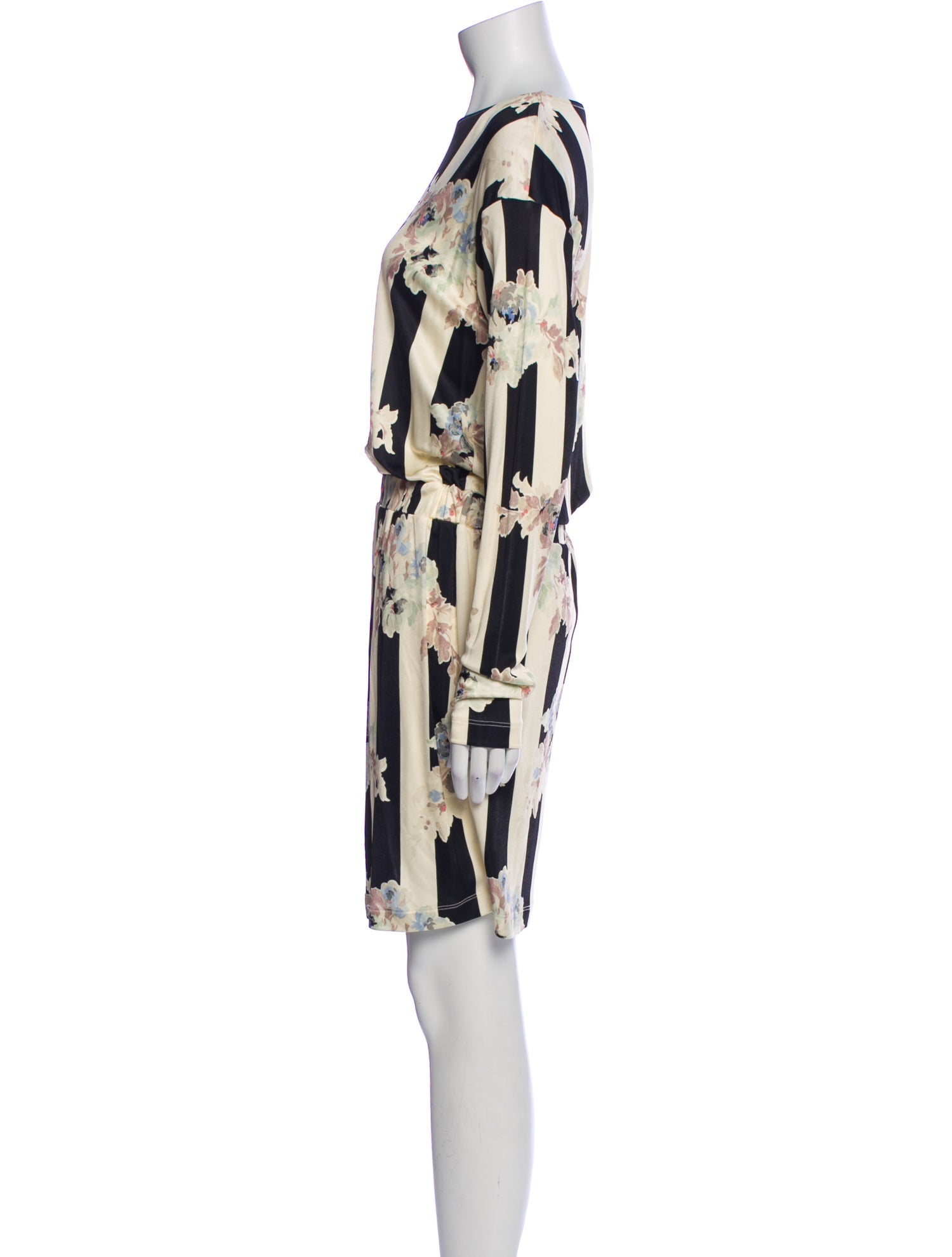 Suno Printed Knee-Length Dress