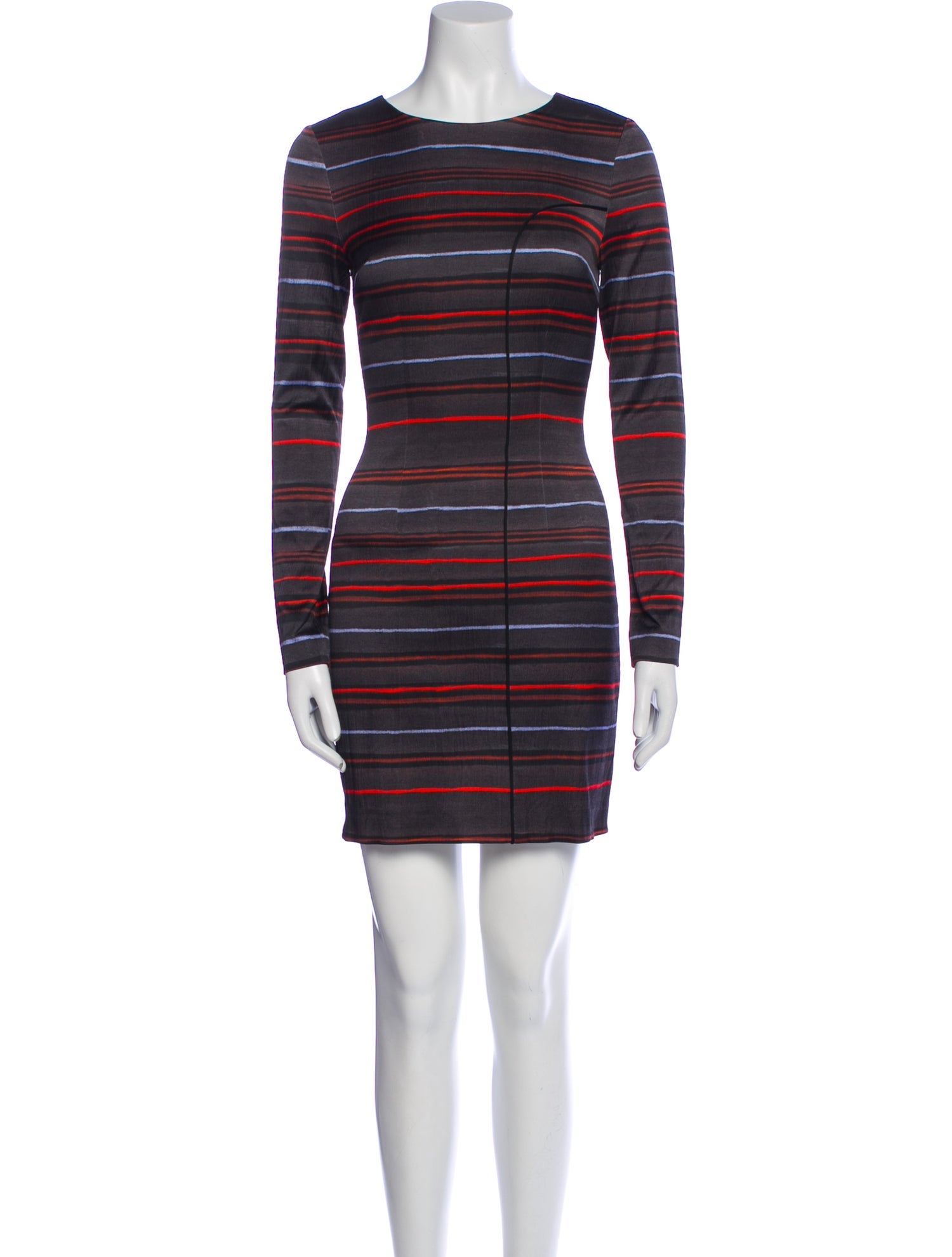 Suno Striped Mini Dress