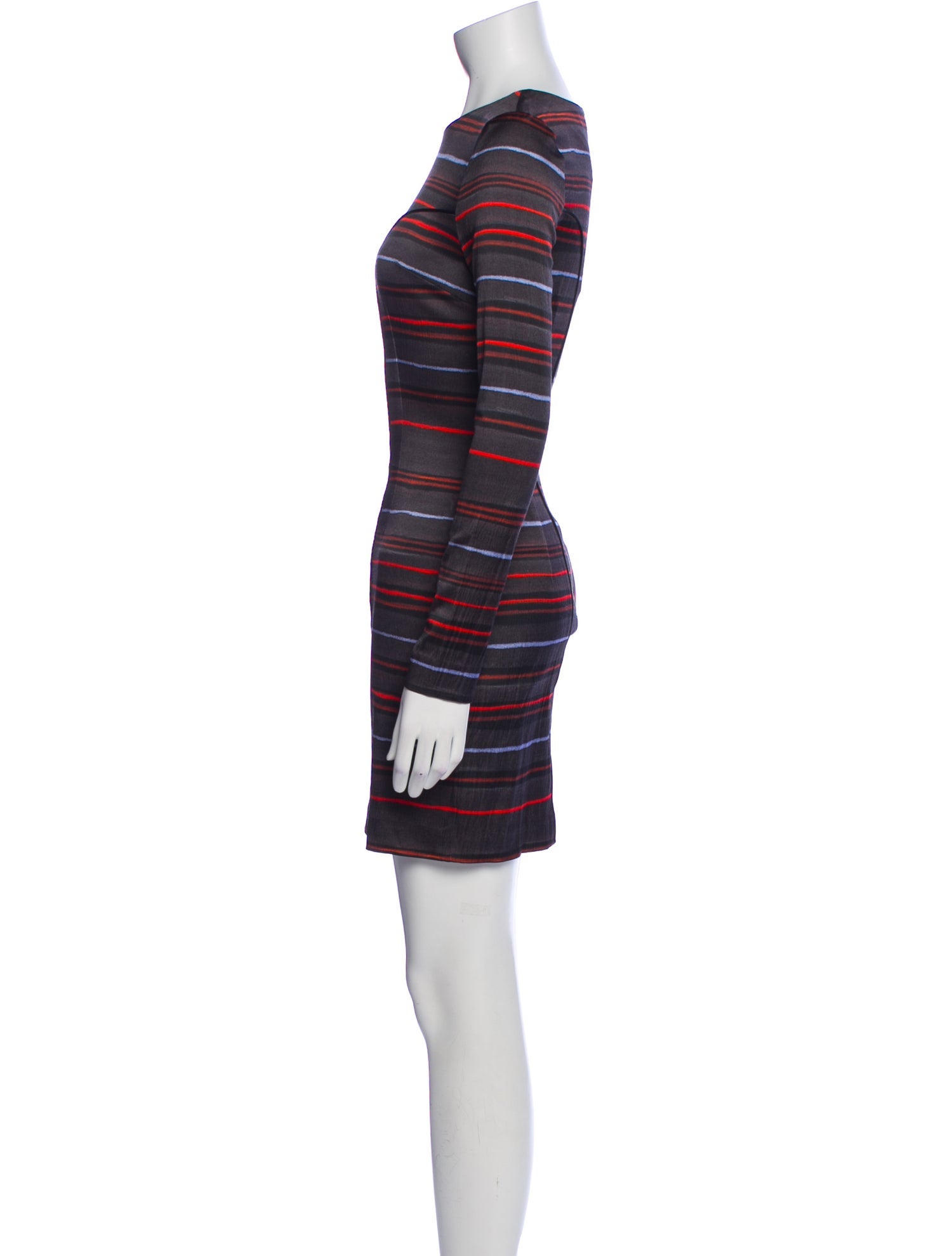 Suno Striped Mini Dress