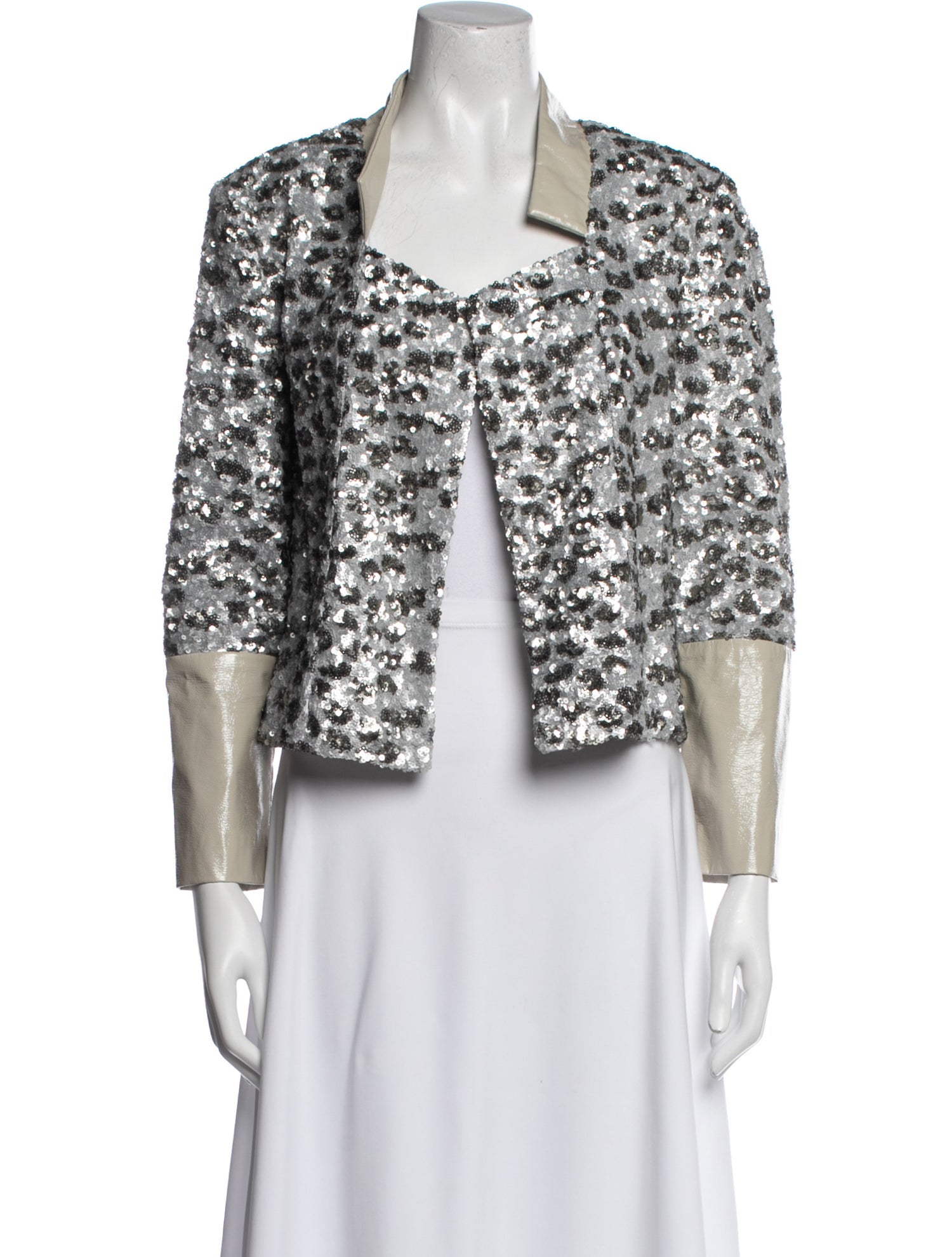 Suno Tweed Pattern Evening Jacket