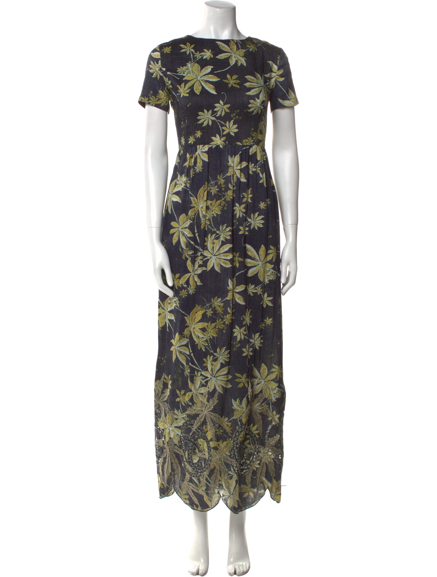 Suno Floral Print Long Dress