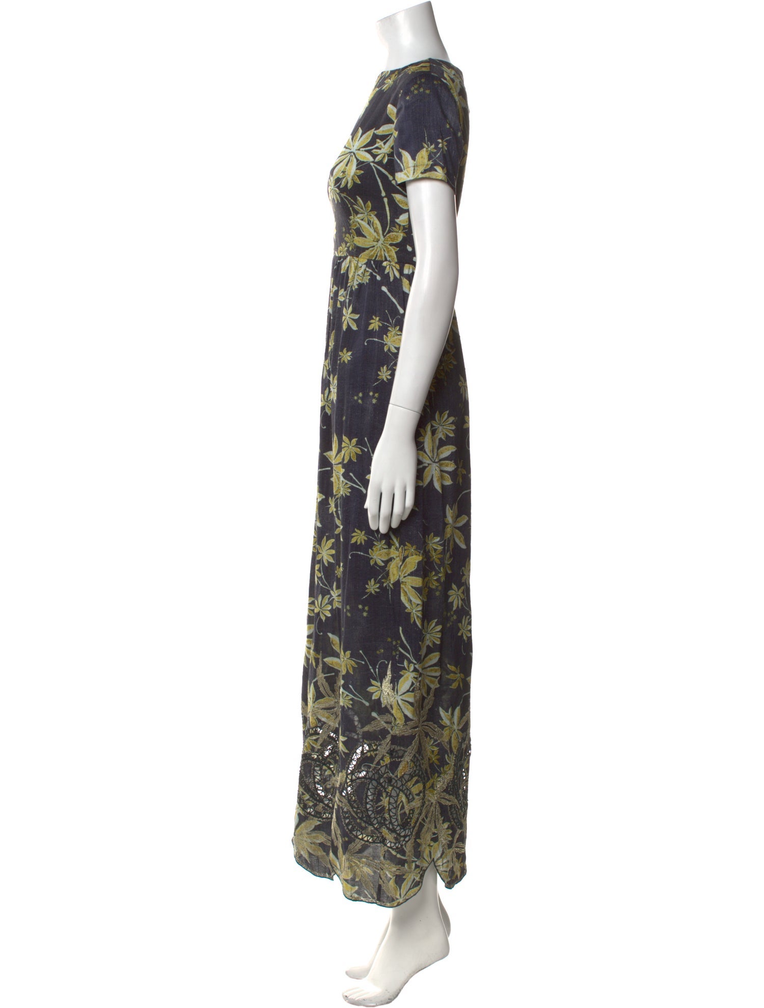Suno Floral Print Long Dress