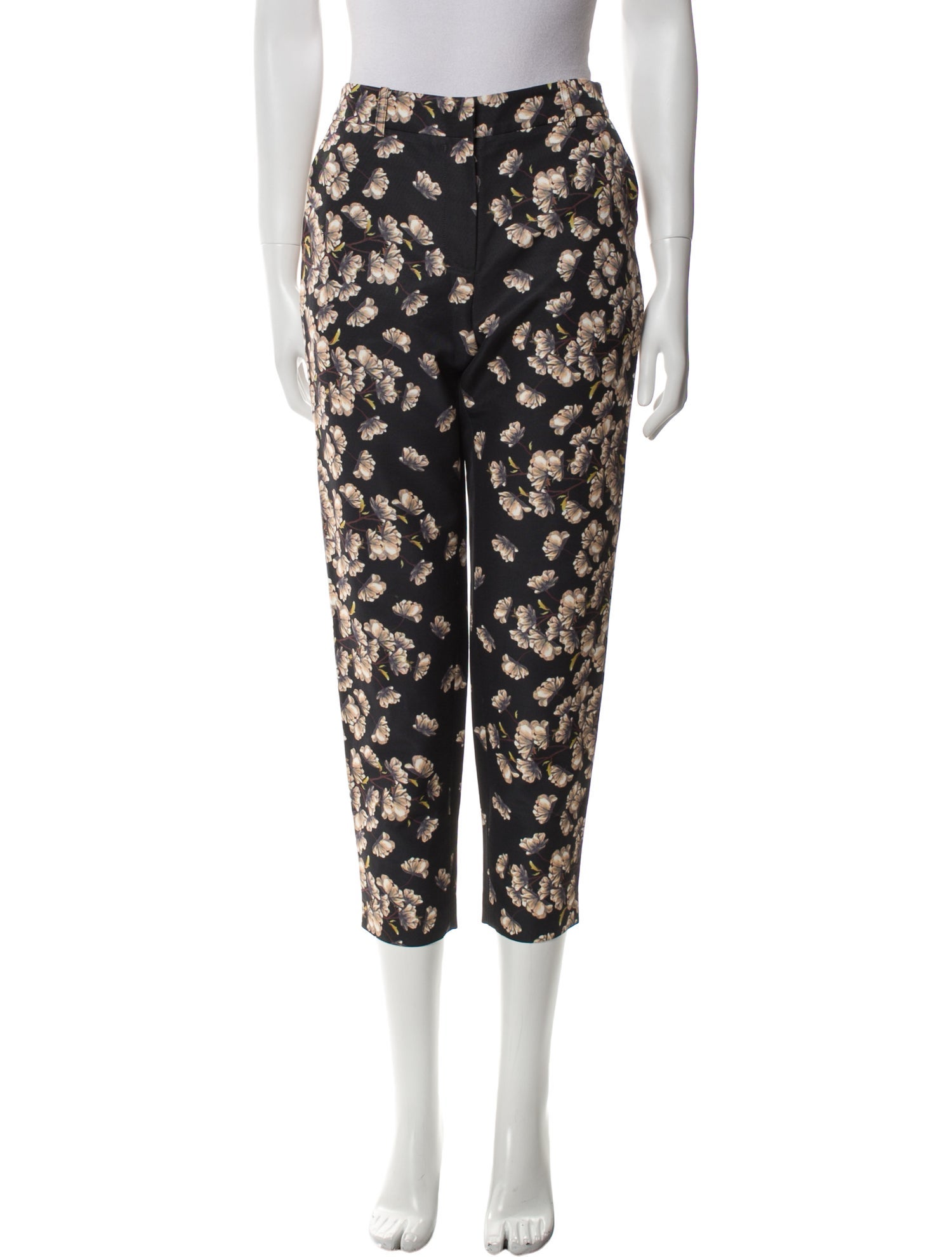 Suno Floral Print Straight Leg Pants