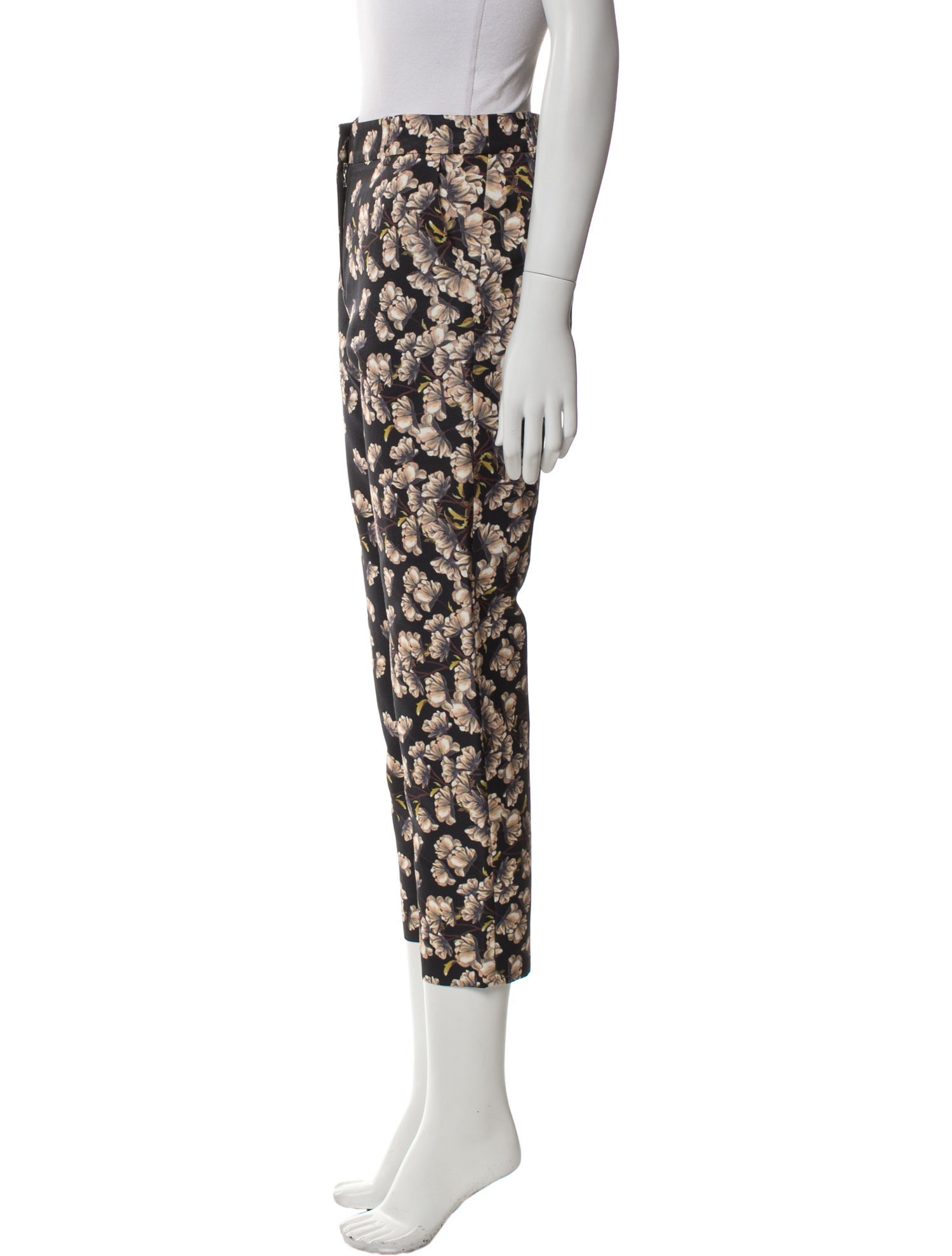 Suno Floral Print Straight Leg Pants