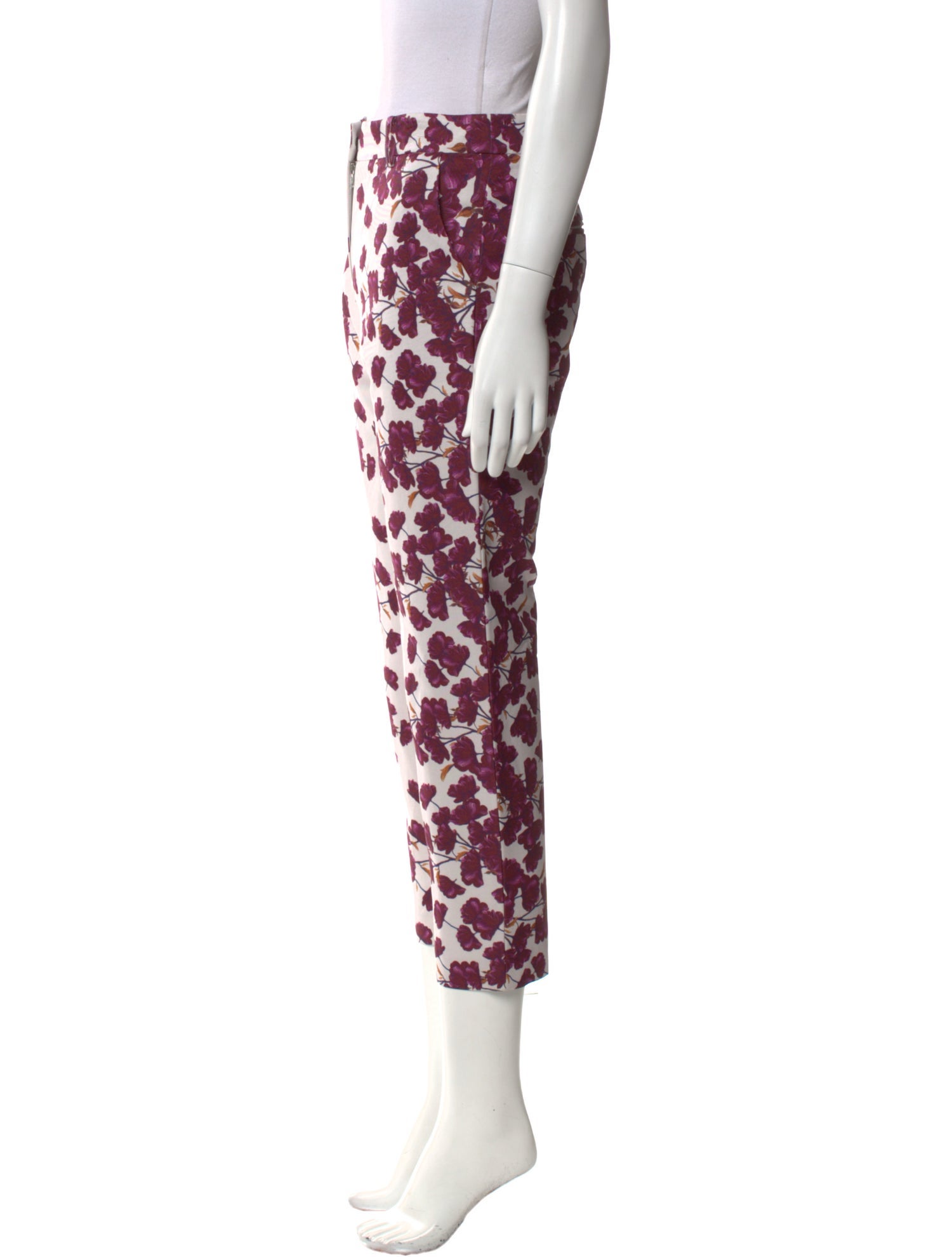 Suno Floral Print Straight Leg Pants