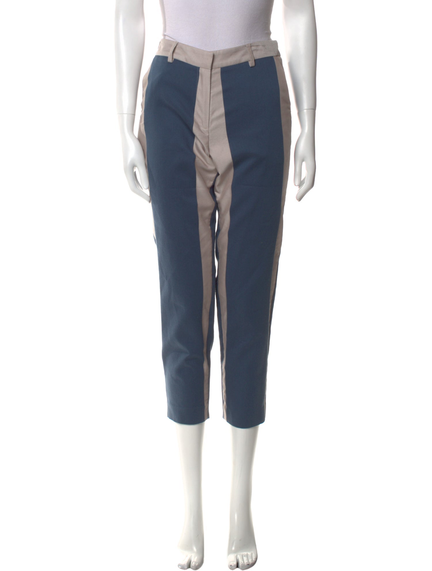 Suno Striped Straight Leg Pants