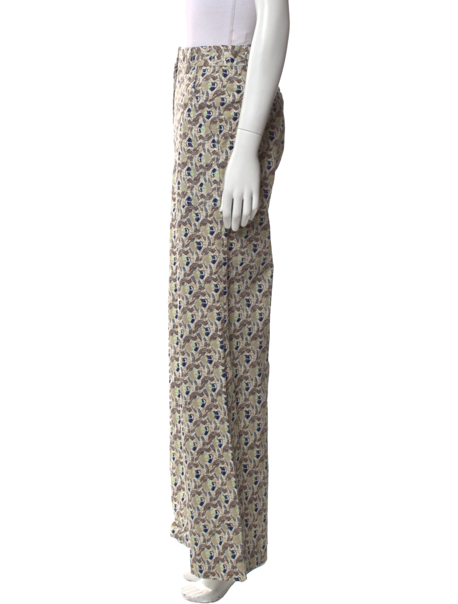 Suno Printed Wide Leg Pants