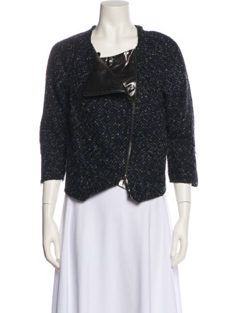 Suno Tweed Pattern Evening Jacket