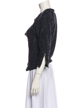 Suno Tweed Pattern Evening Jacket