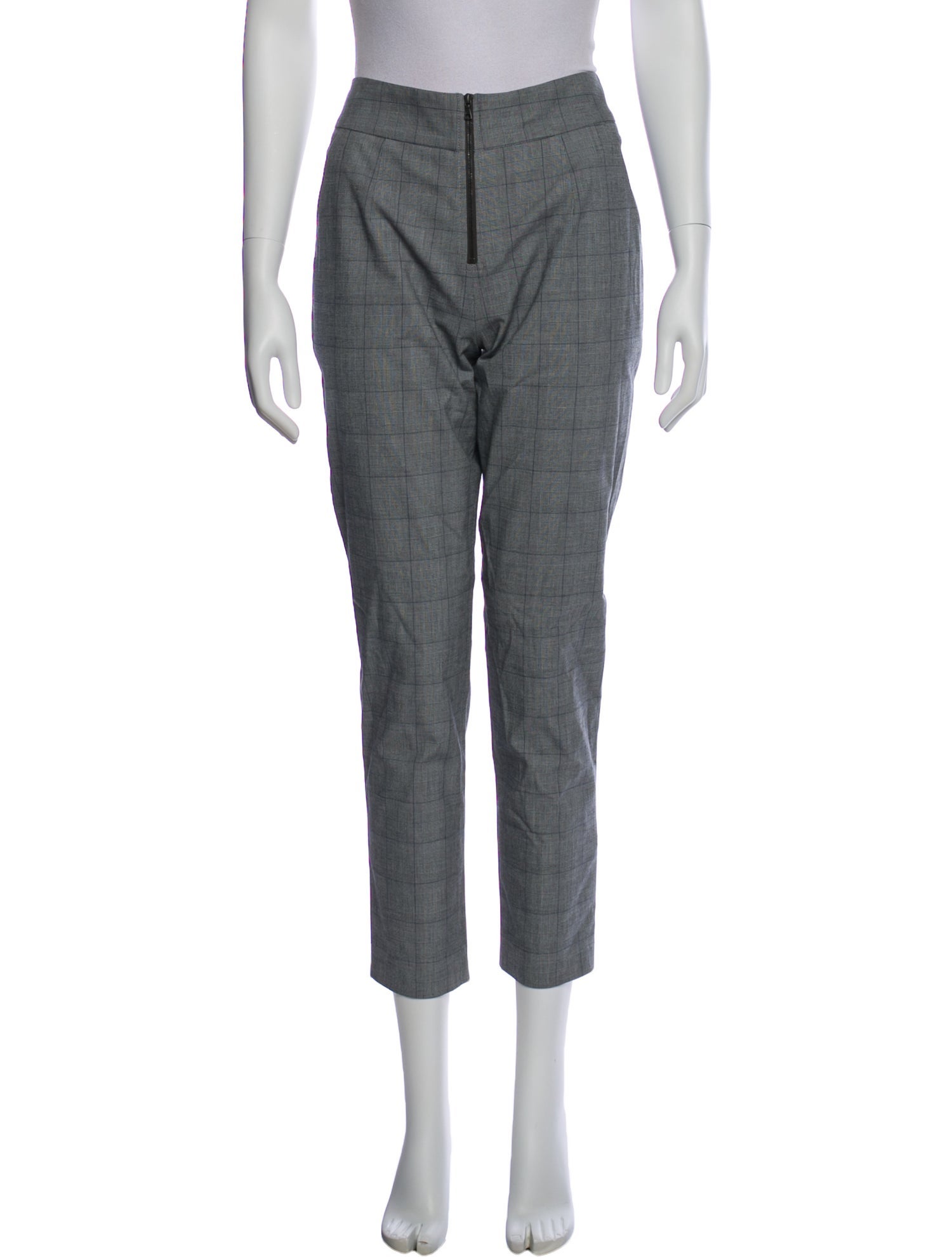 Suno Plaid Print Straight Leg Pants