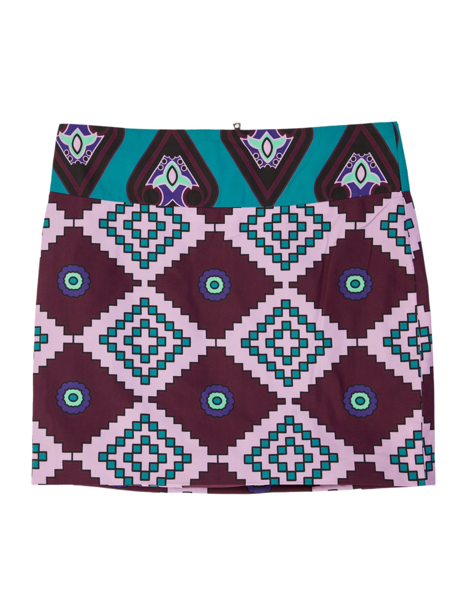 Suno Printed Mini Skirt