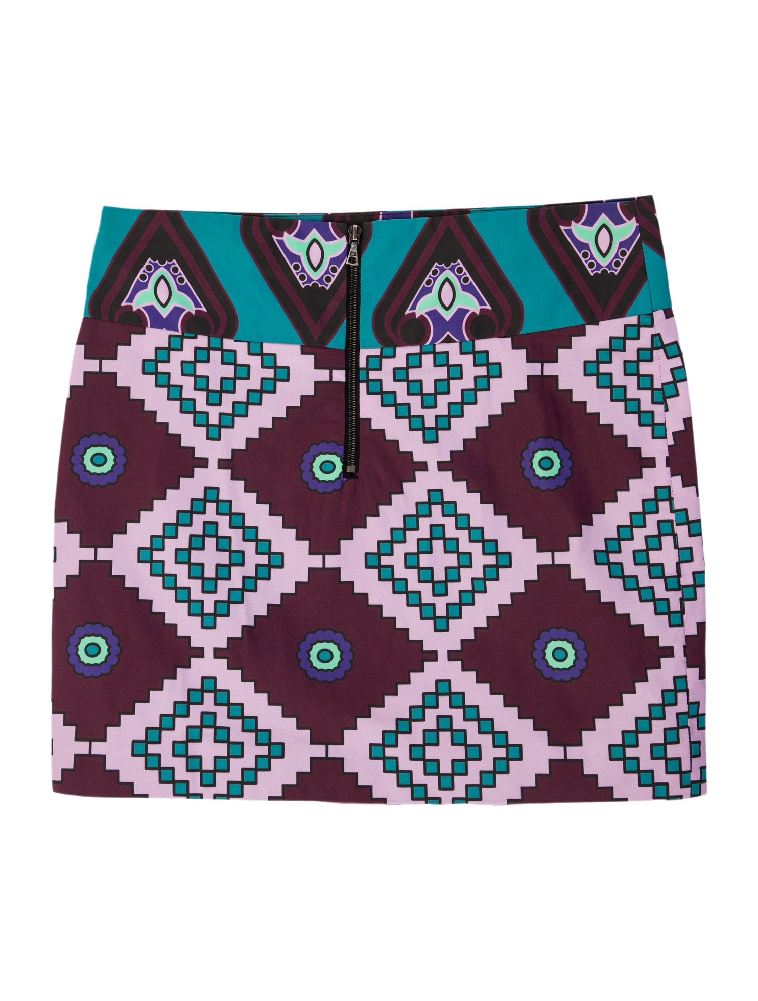 Suno Printed Mini Skirt