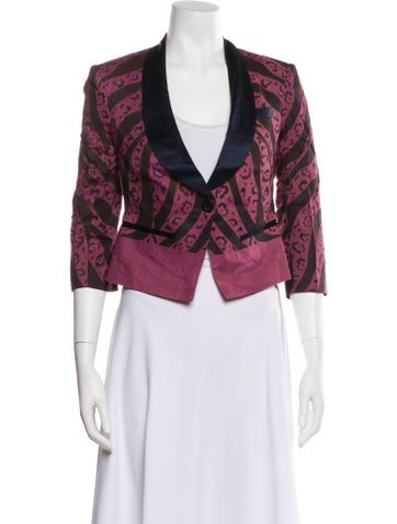 Pre-owned Suno Patterned Blazer W/ Tags In Multi