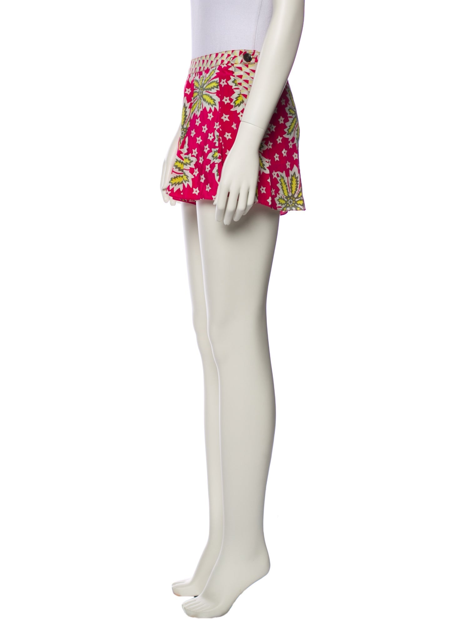 Suno Floral Print Mini Shorts