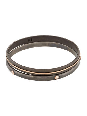 Suneera Bangle Two-Tone Diamond Set