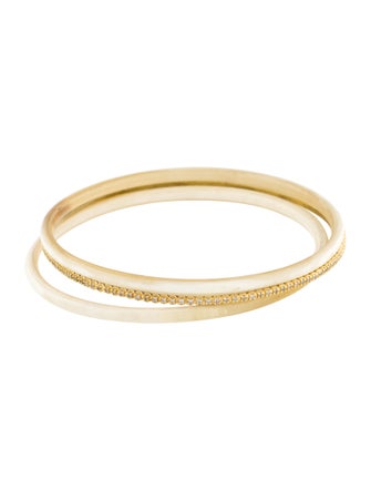Suneera Horn & Diamond 3 Bangle Set