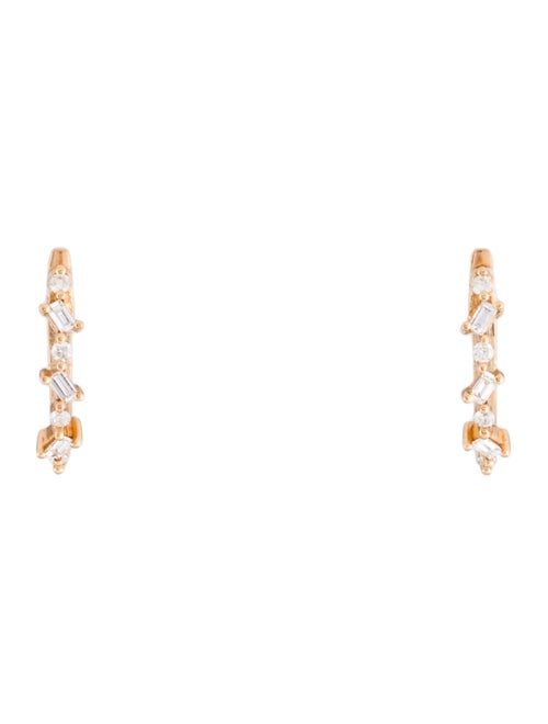 Suneera 18K Diamond Huggie Earrings