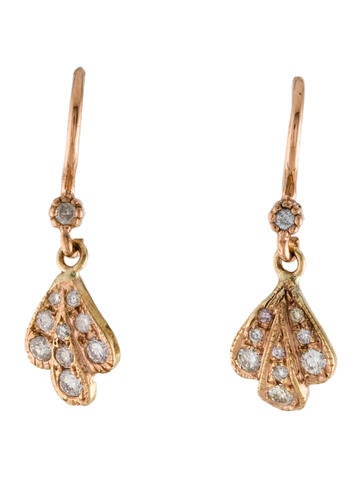 Suneera Drop 18K Diamond Earrings