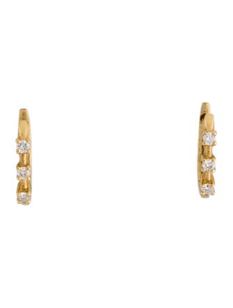 Suneera 18K Diamond Huggie Earrings