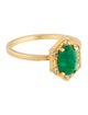 Suneera 14K 1.24ctw Emerald & Diamond Engagement Ring