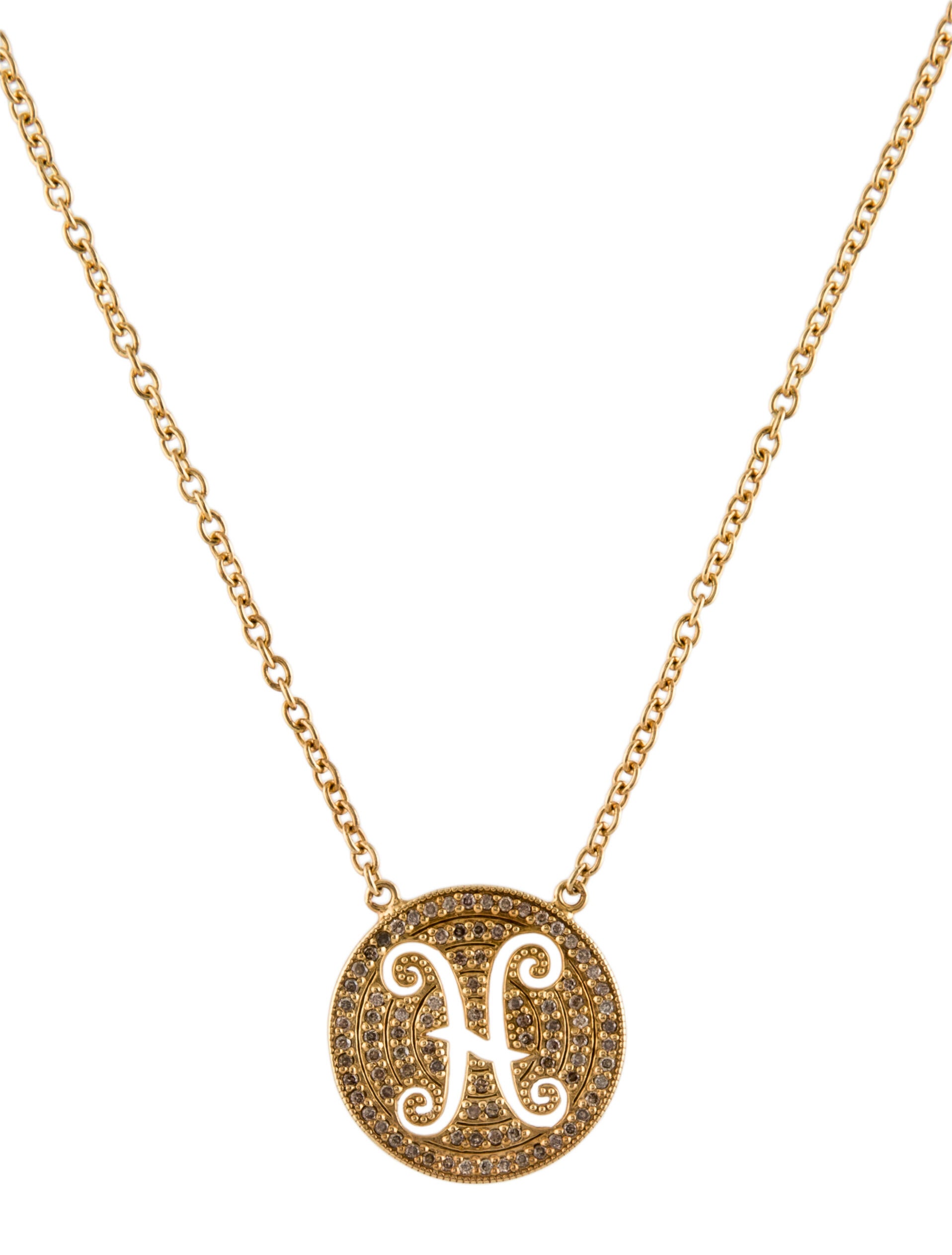 Suneera Champagne Diamond Pisces Necklace
