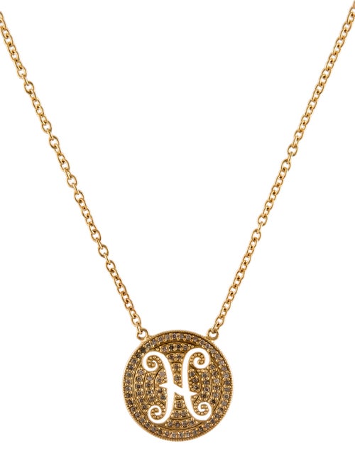 Suneera Champagne Diamond Pisces Necklace