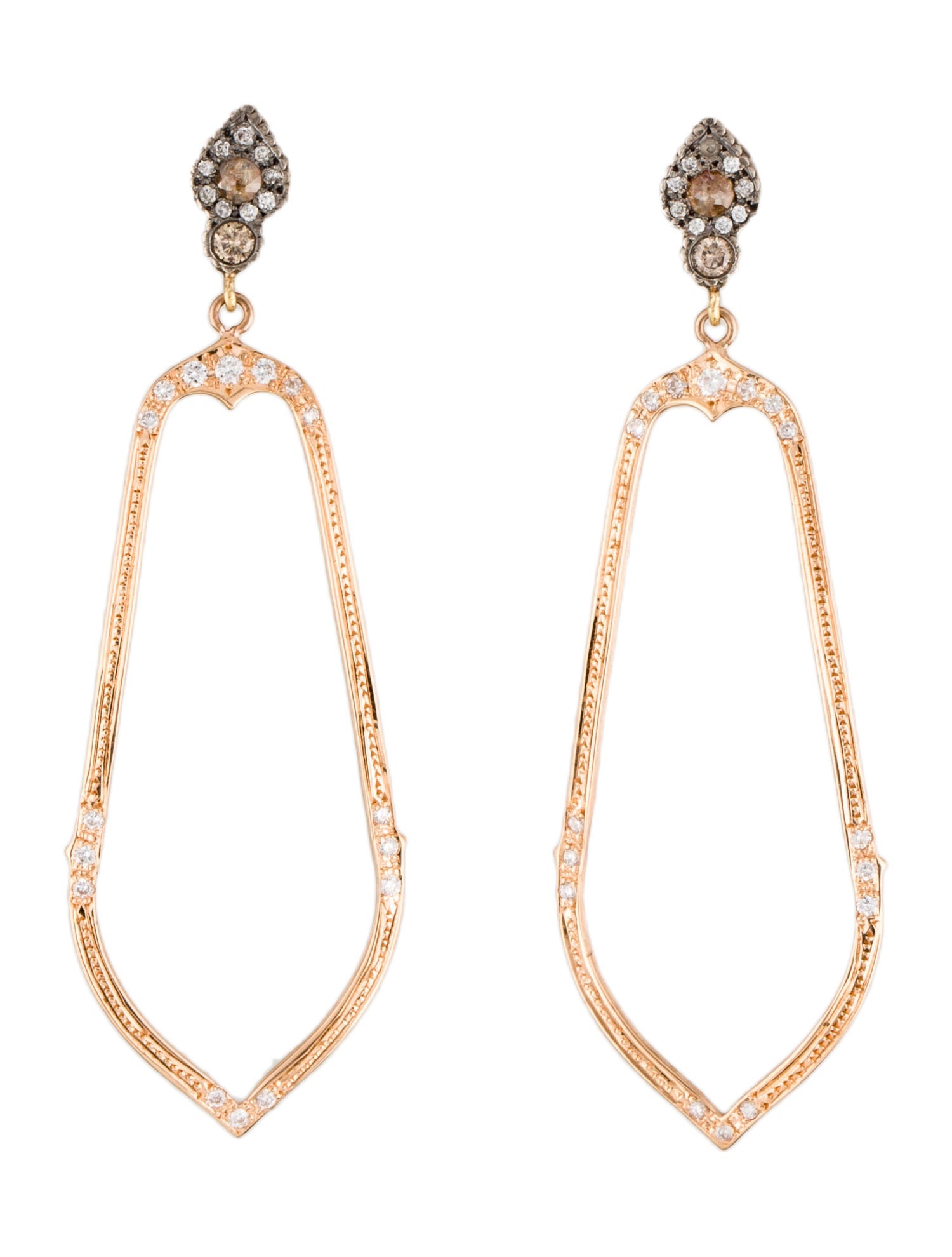 Suneera 18K Diamond Drop Earrings