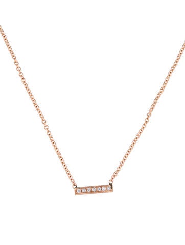Suneera Pendant Necklace 14K Diamond Bar