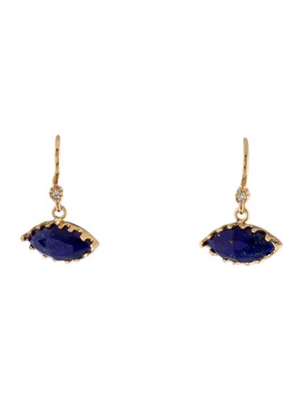 Suneera Lapis Lazuli & Diamond Stud Earrings
