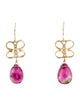 Suneera 18K Tourmaline & Diamond Drop Earrings