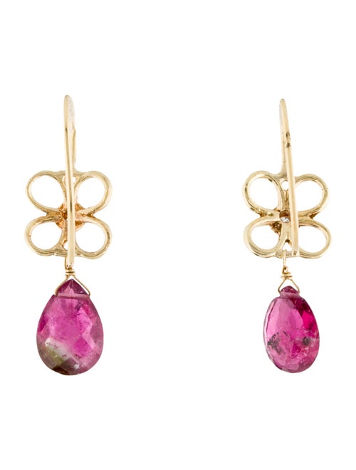 Suneera 18K Tourmaline & Diamond Drop Earrings