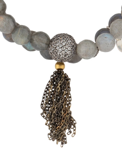 Suneera Labradorite, Topaz & Diamond Bead Bracelets