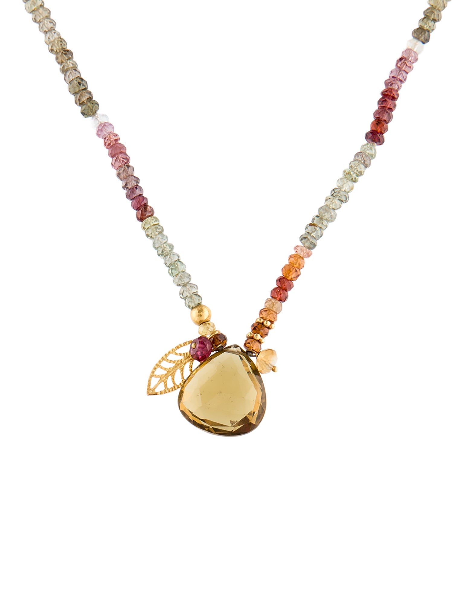 Suneera 18K Multistone Pendant Necklace