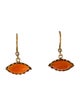 Suneera Carnelian & Diamond Drop Earrings