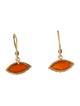 Suneera Carnelian & Diamond Drop Earrings