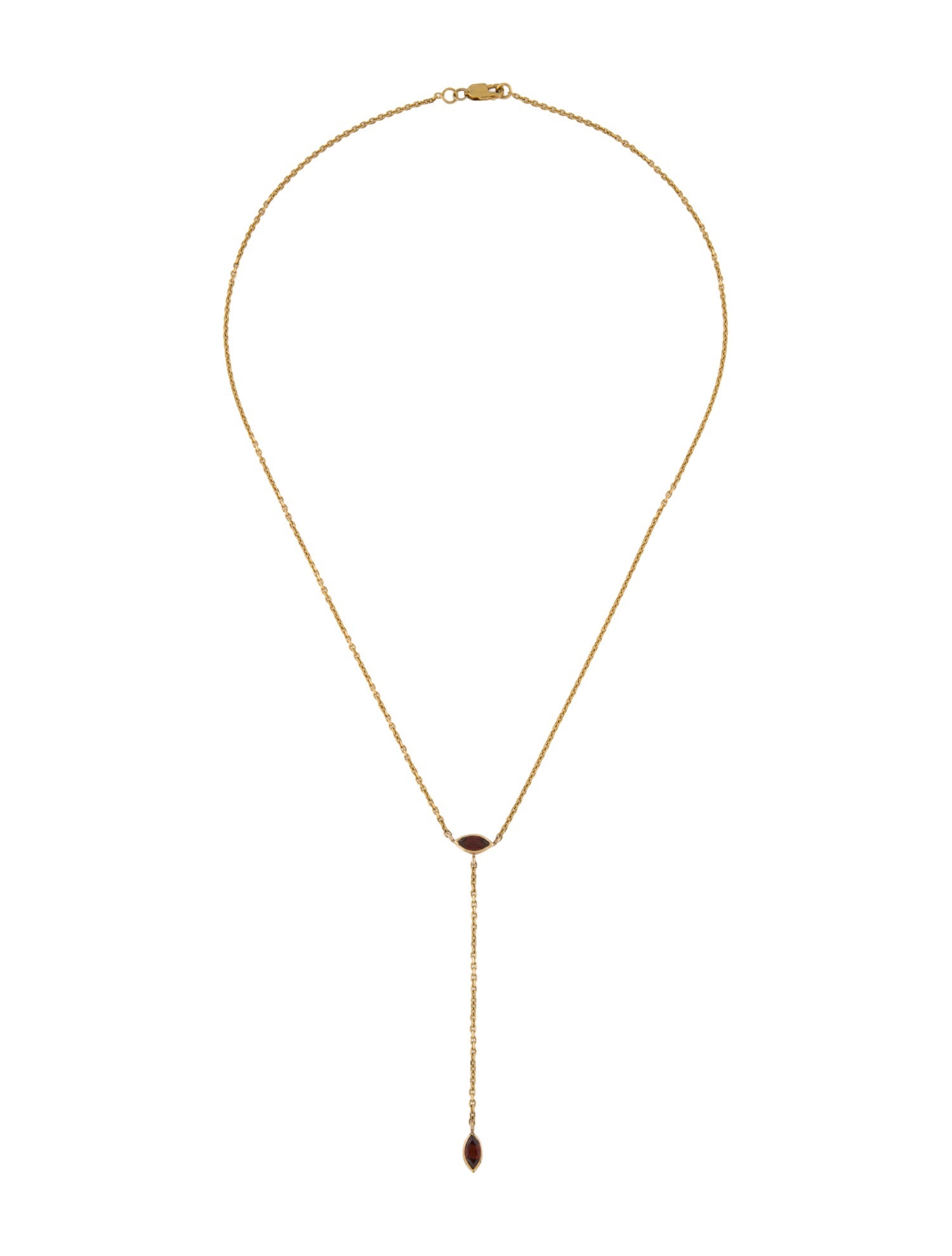 Suneera Garnet Lavalier Necklace