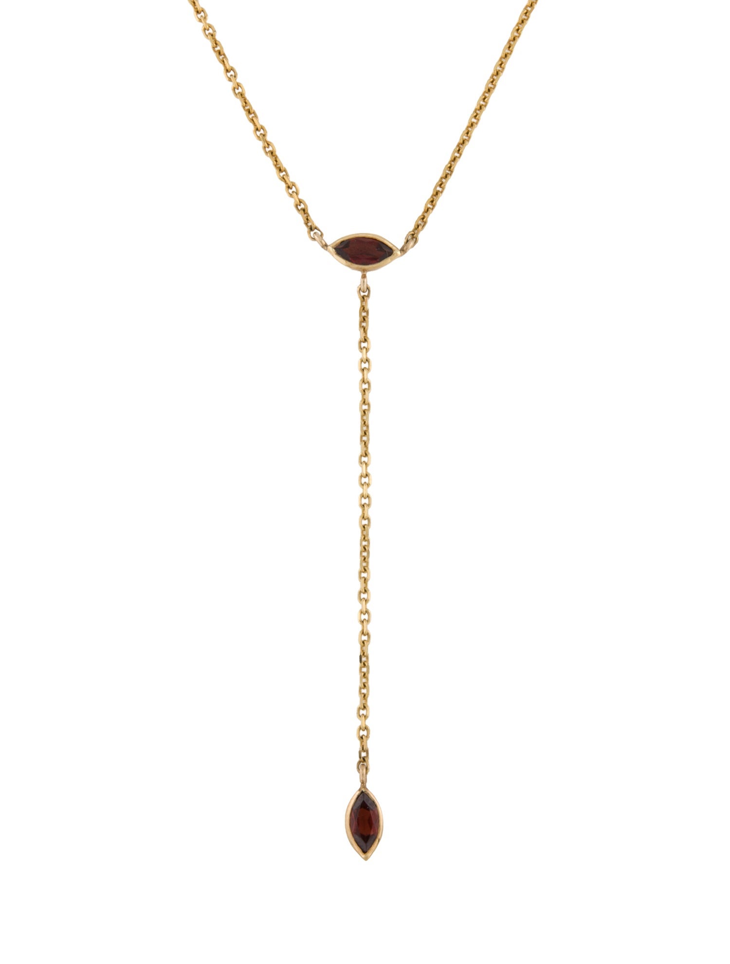 Suneera Garnet Lavalier Necklace