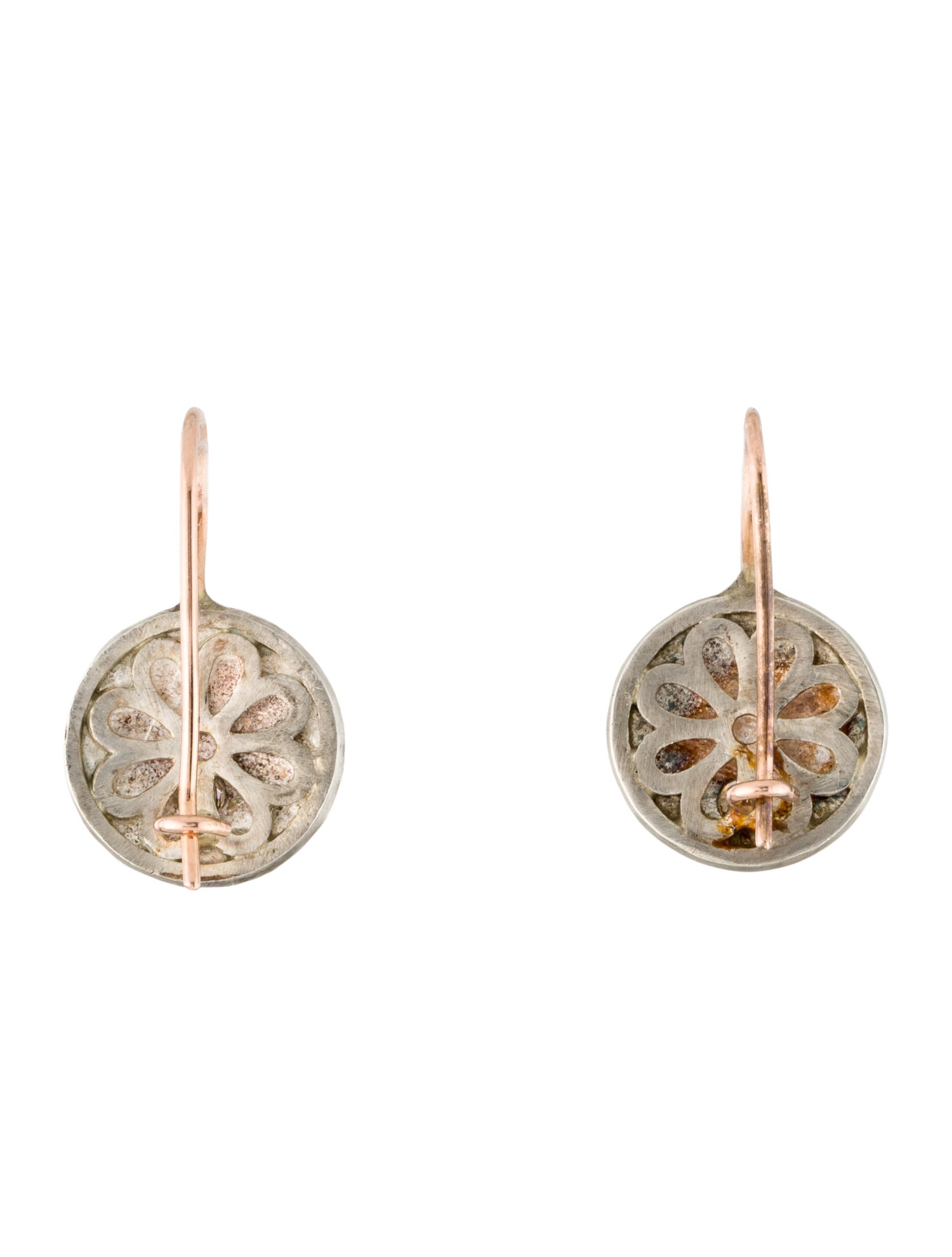 Suneera Diamond Disc Drop Earrings