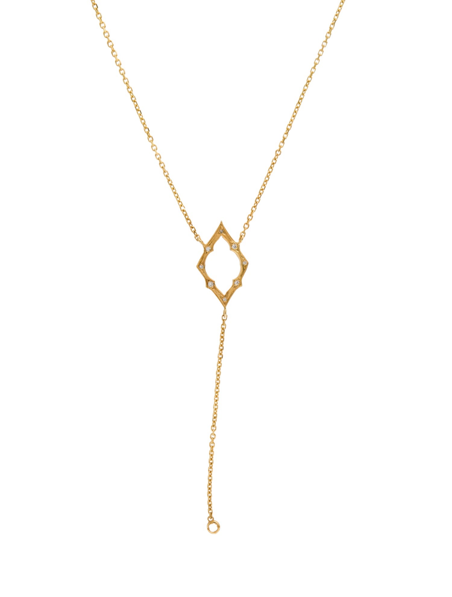 Suneera Diamond Lavalier Necklace