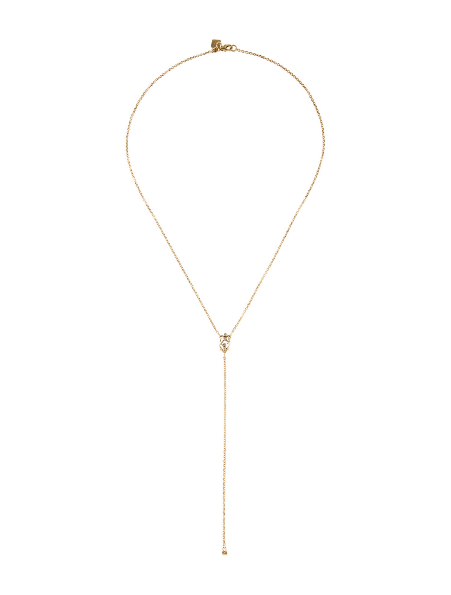 Suneera Diamond Lavalier Necklace