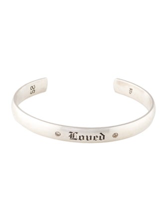 Suneera Diamond 'Loved' Cuff Bracelet