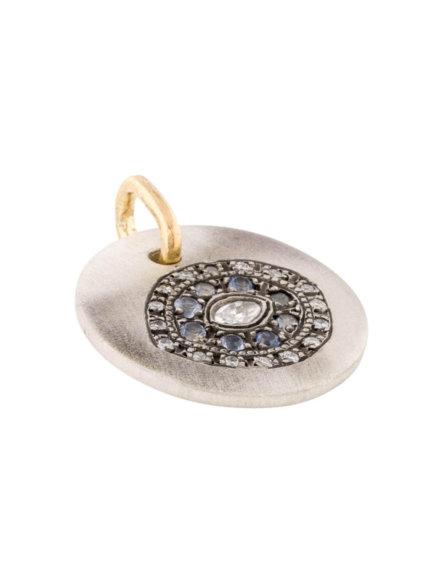 Suneera Sapphire & Diamond Evil Eye Pendant